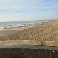 Beach view at Starsky & Hatch in Hastings