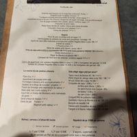 Menú del día (ejemplo) at La Masia de Sant Celoni in St Celoni