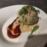 Calabacín relleno at La Masia de Sant Celoni in St Celoni