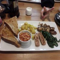 Vegan breakfast at 1958 Coffee House in Nottingham