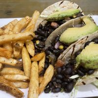 Black bean tacos  at Sal's Ballyhoo's in Key Largo