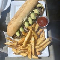 Black Bean Burger   at Sal's Ballyhoo's in Key Largo