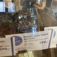 Vegan crispie  at Madal Cafe in Budapest