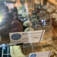 Raw vegan chocolates  at Madal Cafe in Budapest