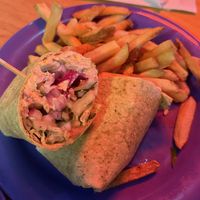 Vegetable wrap (soggy)  at Peach's Grill in Yellow Springs