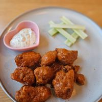 Cauliflower wings at Loving Vegan  in Hafnarfjordur