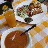 Example of a daily menu (10.000 COP) at Prashanti Restaurante y Tienda Naturalista in Neiva