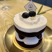 Chocolate and berry cake   at SUPE Vegan - George Town in Penang