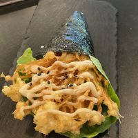 Handroll Tempura. Very crunchy and delicious   at SUPE Vegan - George Town in Penang