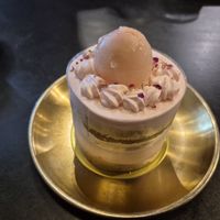 Lychee and rose cake at SUPE Vegan - George Town in Penang