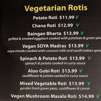 Vegan Roti at Indian Roti House in Toronto