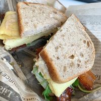 Vegan breakfast sandwich - very tasty! at Urban Deli in Savannah