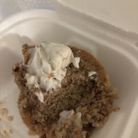 Banana bread cake with whipped vanilla frosting. Vegan & Gluten Free ♥️🙌🏼  at Urban Deli in Savannah