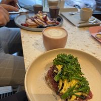 Portobello toast   at Elias Coffee Shop in Prague