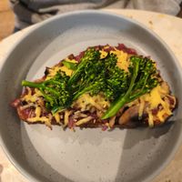 Mushroom toast at Elias Coffee Shop in Prague