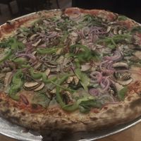 Vegetarian Pizza with vegan cheese   at RedRocks in Alexandria