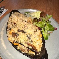 Mac n cheese, with truffle mushrooms. To die for. at Vegivores  in Bournemouth