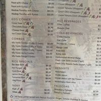 Menu1 at UlavacharU Tiffins in Campbell