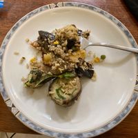 Here is part of my meal, plated at my hotel room at Sabó  in Buenos Aires