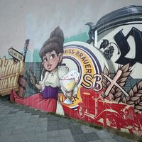 Beer art 🍺🎨🤪.  at Zollhaus Pankow in Berlin