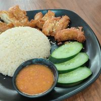 Chicken rice at Ci Yin Vegetarian Food 慈音素食 in Northeast Singapore