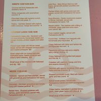 Menu Lunch and Dinner (English) at Fankaasoo  in Groningen