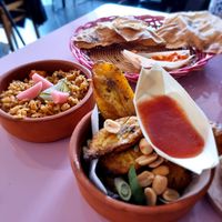 Banana and rice at Fankaasoo  in Groningen