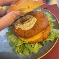 Smash burgger vegana  at Jonatsfood in Ourense