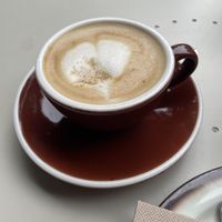 Cappuccino with oat milkk  at Café 22 in Mallorca