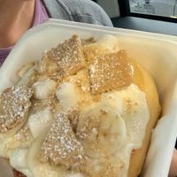 Banana Cream Pie Cinnamon Roll!!  at Cinnaholic  in Herndon