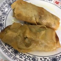 spring rolls, nice but very oily at Songyuelou in Shanghai