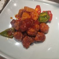 Sweet and sour mushrooms at Songyuelou in Shanghai