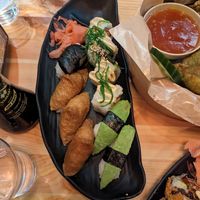 Sushi plate at Ching a Ling in Vaxjo