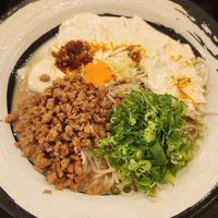 Cold Soy milk Yuba soba at Kyoto Soba-Morihei in Kyoto