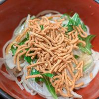 Soba side salad at Kyoto Soba-Morihei in Kyoto