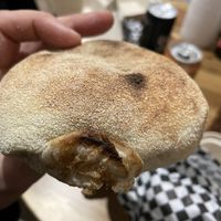 Burger inside the bun  at Vungr in Barcelona