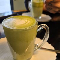 Matcha Latte at Kaffee Klatsch in Brig