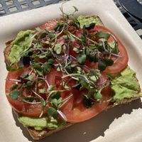 Microgreens Avocado Toast  at Wow Wow Lemonade Stand in El Dorado Hills