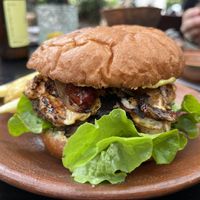 Alien burger   at Los Loosers in Mexico City