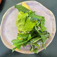 Empanada (filled with amazing melting vegan cheese) at Los Loosers in Mexico City