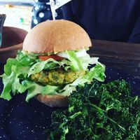 plantano burger at Los Loosers in Mexico City