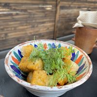 Chili tofu  at Los Loosers in Mexico City