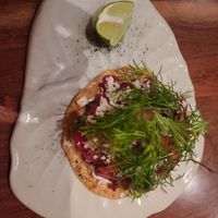 Special tostada at Los Loosers in Mexico City