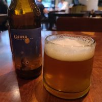 Kofuku wheat beer (the glass was frosty!) at Los Loosers in Mexico City