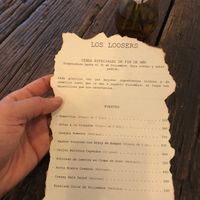 Menú de fin de año at Los Loosers in Mexico City