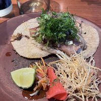 Watermelon “ham” taco  at Los Loosers in Mexico City