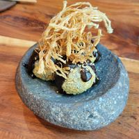 Oaxacan potato bites at Los Loosers in Mexico City