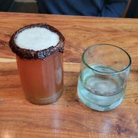 Their version of a michelada at Los Loosers in Mexico City