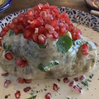 Chile en nogada at Los Loosers in Mexico City