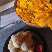 Pan de muerto relleno. Ufff at Los Loosers in Mexico City